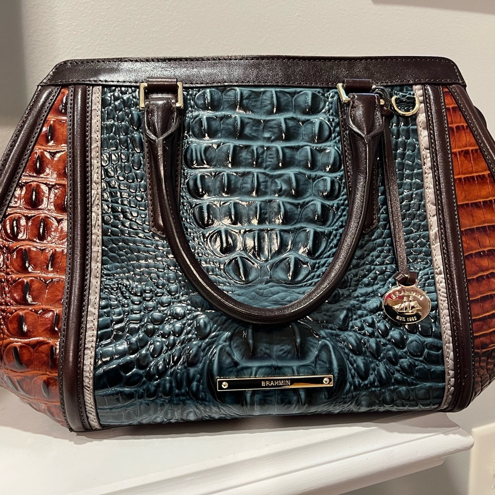 Brahmin Arden Satchel. Missing shoulder strap!